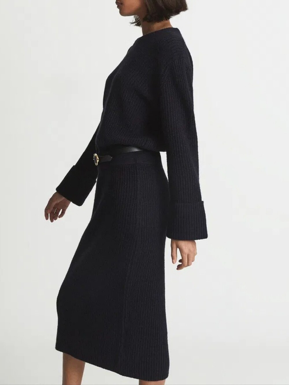 NWT REISS | Jodie Ribbed Knit Sweater Dress - Picture 3 of 6